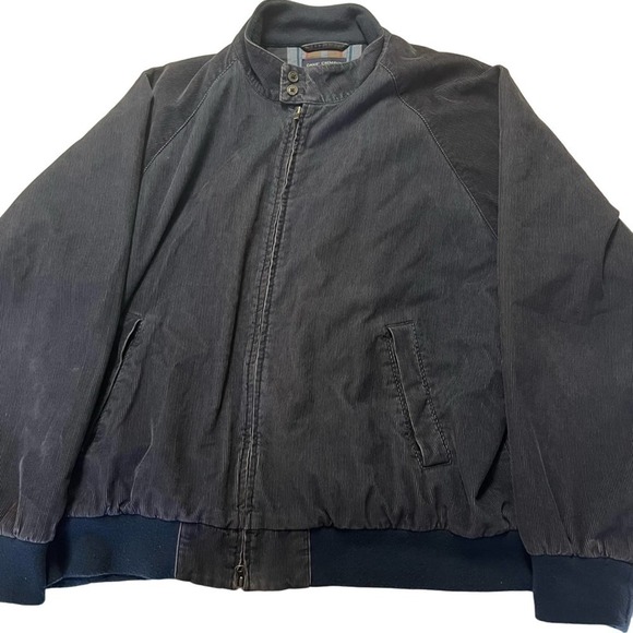 Daniel Cremieux Men’s Blue Corduroy Plaid Flannel Lined Zip Up Jacket Size XXL - Picture 1 of 9